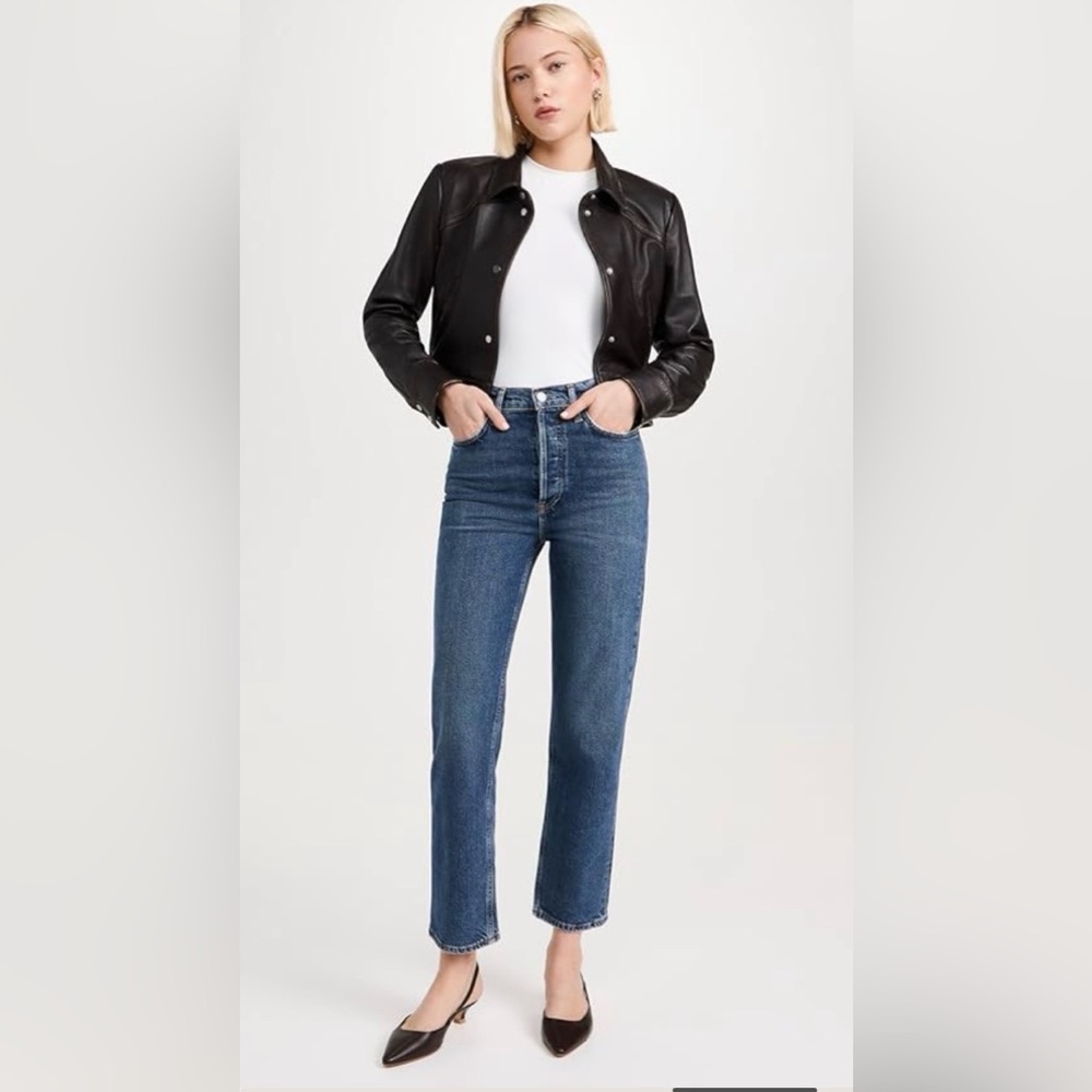 AGOLDE 90s Pinch Waist Crop Jeans - - Picture 4 of 15